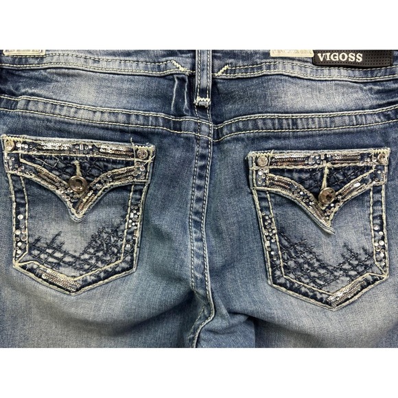 VIGOSS Women's Blue Denim Slim Boot Heritage Fit Jeans Size S14 L32 - Picture 15 of 16